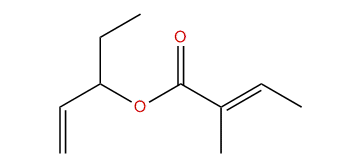 1-Penten-3-yl (E)-2-methyl-2-butenoate